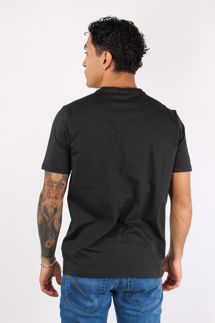 T-shirt Basica Logo Contrasto Black Pure-5