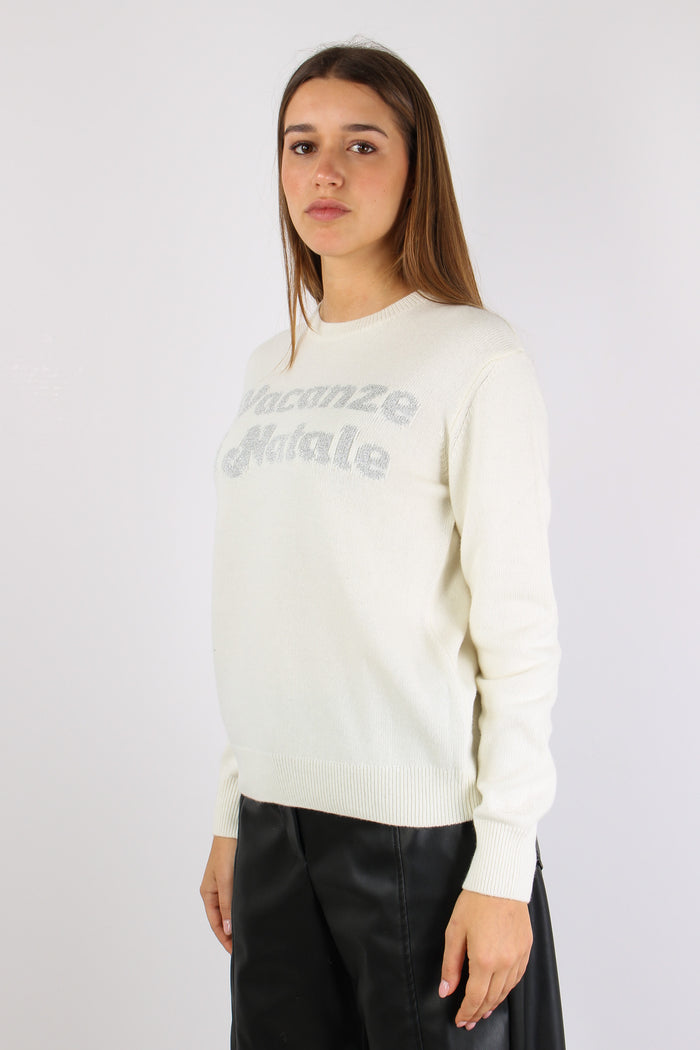 Girocollo Vacanze Natale Bianco-7