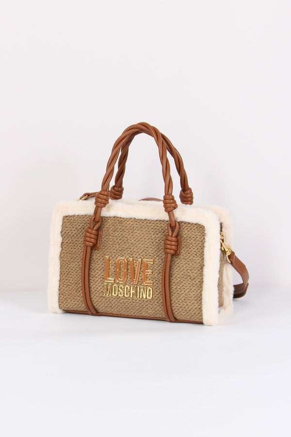 Shopping Piccola Ecopelliccia Cuoio-2