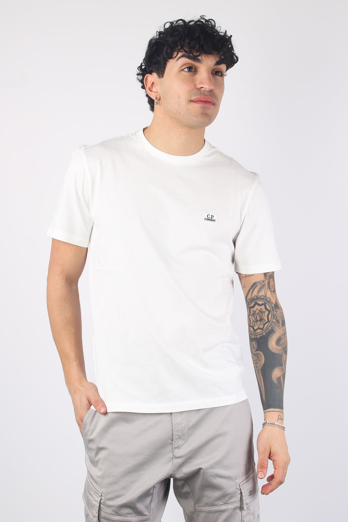 T-shirt Jersey Logo Gauze White-3
