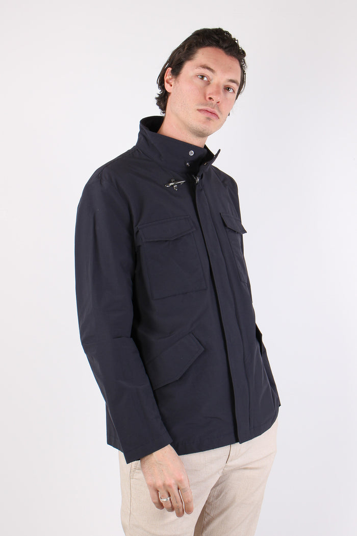 Feel Jacket Nylon Gancio Blu-6