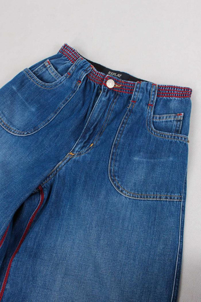 Pantalone Chambry Impunture Denim-5