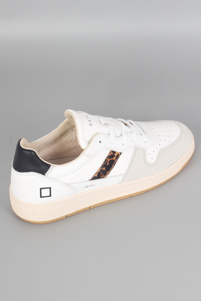 Sneaker Nylon Court 2.0 White/leopard-4
