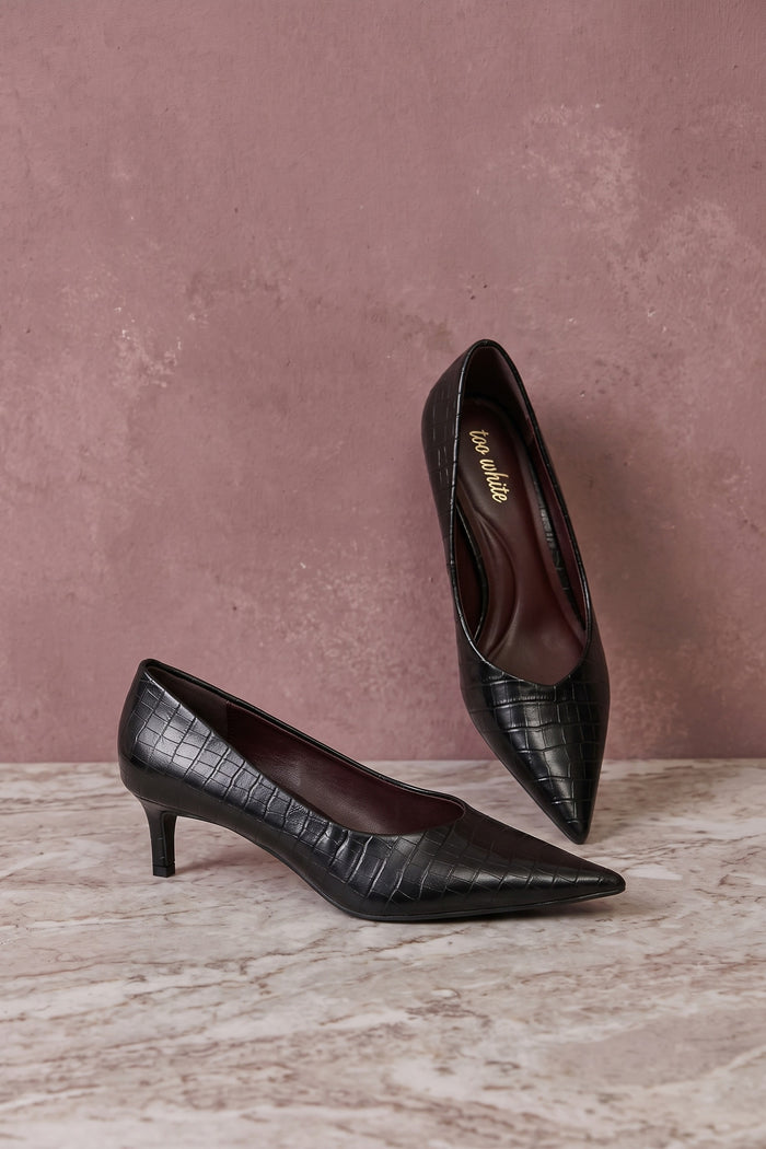 Decollete Stampa Cocco Black