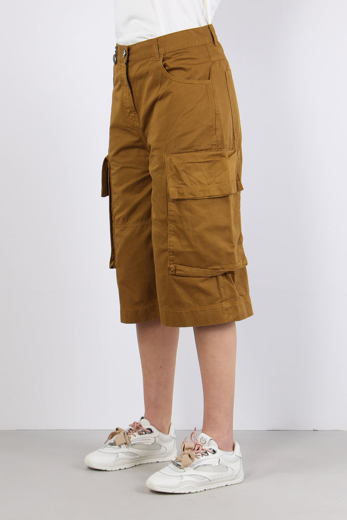 Albareto Bermuda Gabardina Bronzo-5