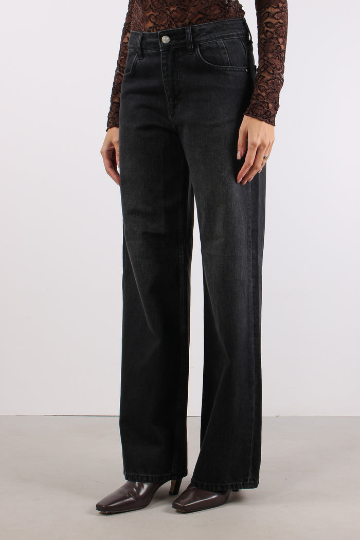 Denim Cropped Stretch Denim Nero-3
