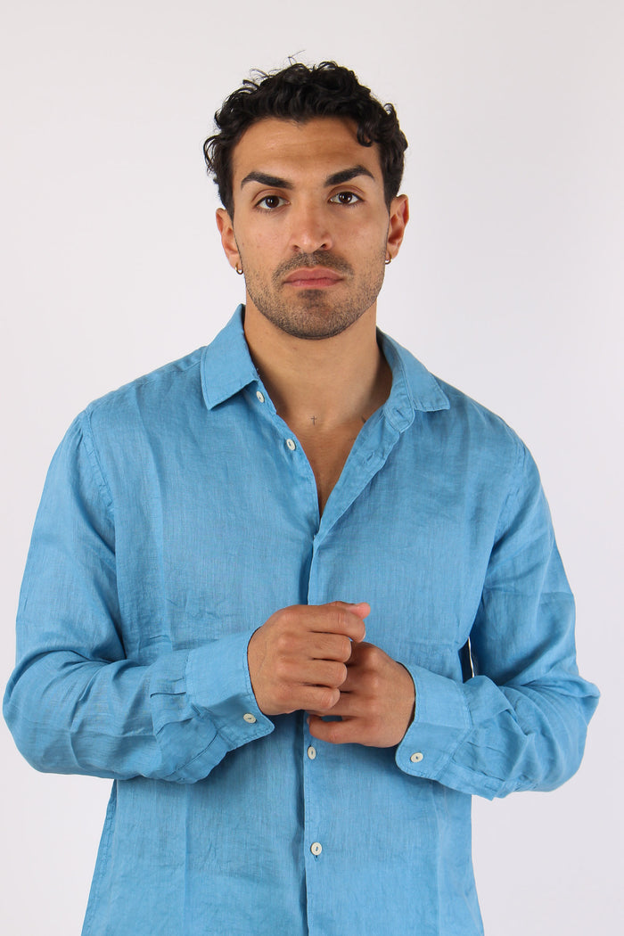 Camicia Lino Blu-6