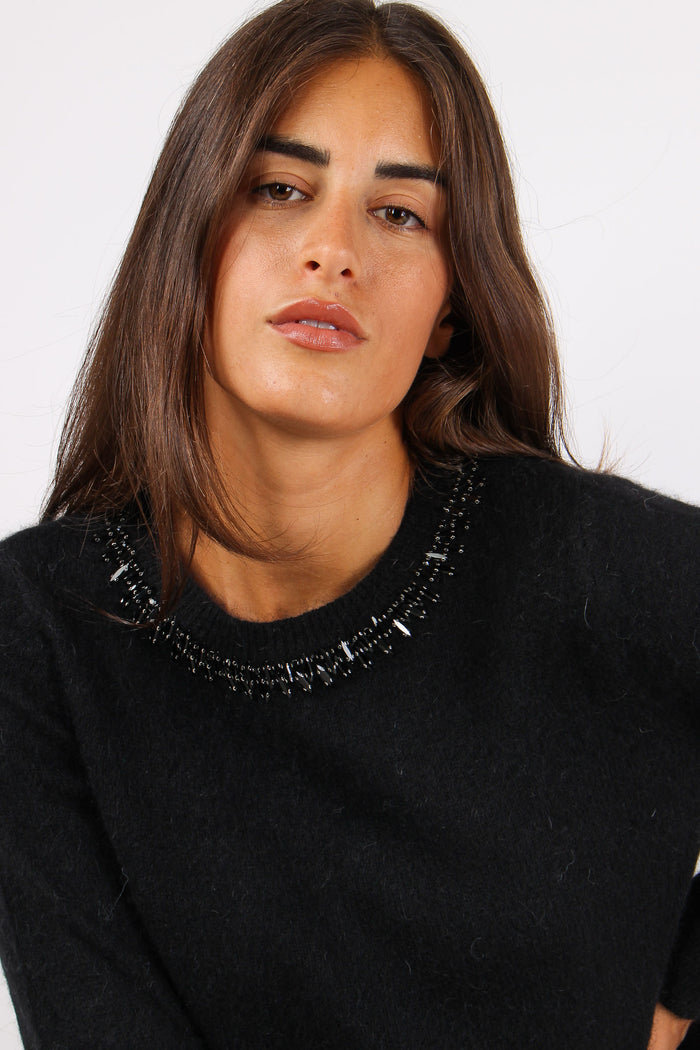 Baylees Maglia Misto Alpaca Ap Nero-7