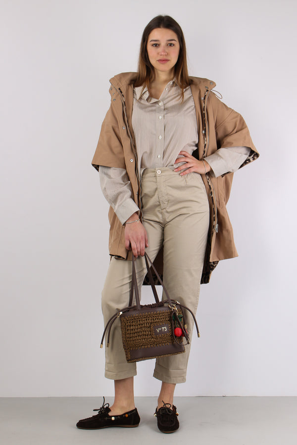 Camicia Riga Retro Pizzo Beige