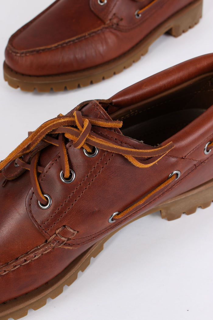 Scarpa Pelle 3 Fori Brown-4