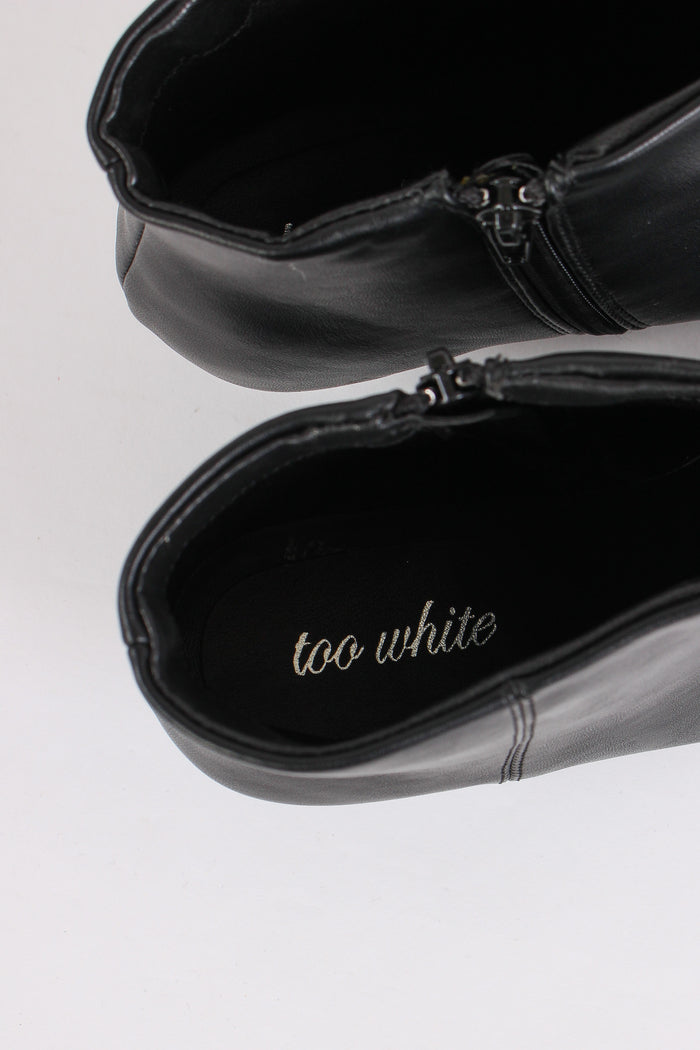 Tronchetto Tacco Basso Black-7