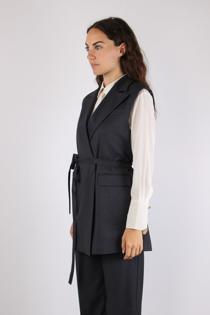 Gilet Lungo Cinturato Foregd Iron-4