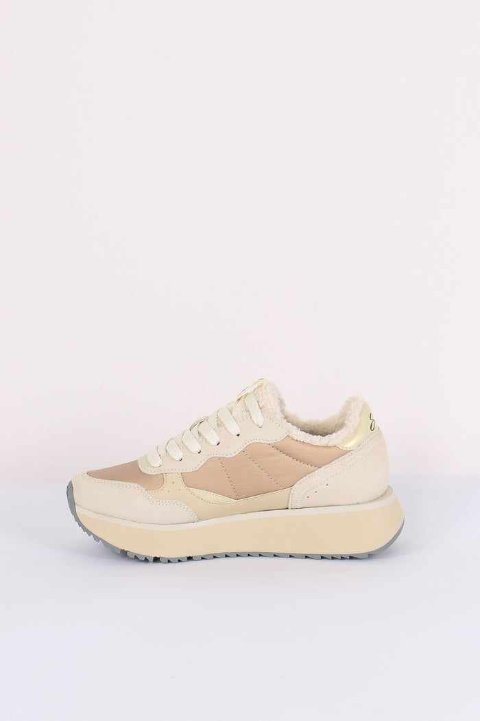 Sneakers Big Ally Teddy Fur Bianco-7