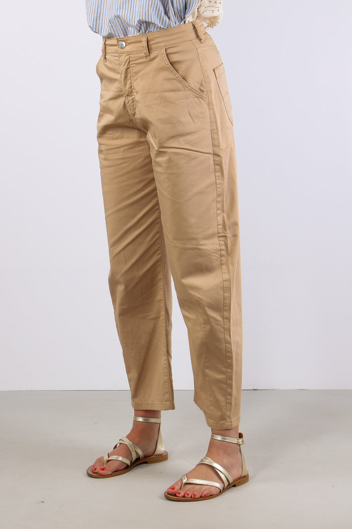 Pantalone Barrel Tessuto Legge Biscotto-3