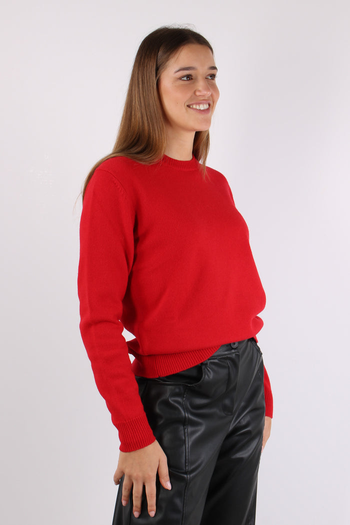 Girocollo Logo Collo Rosso-3