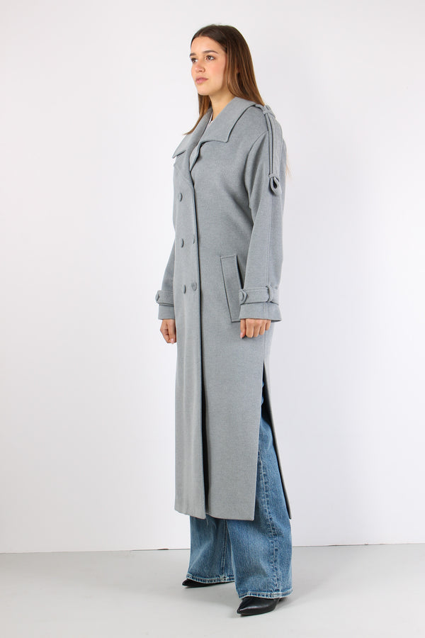 Cappotto Lungo Doppiopetto Grey-2