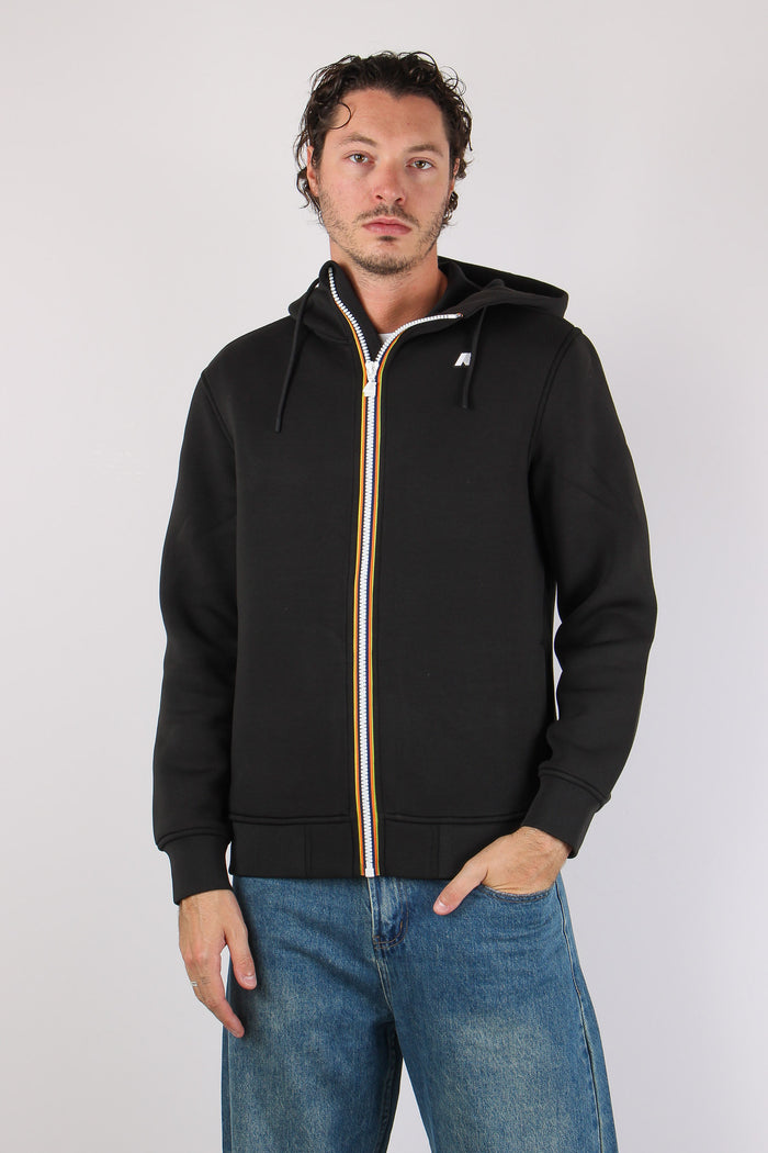 Felpa Scuba Cappuccio Black Pure-2