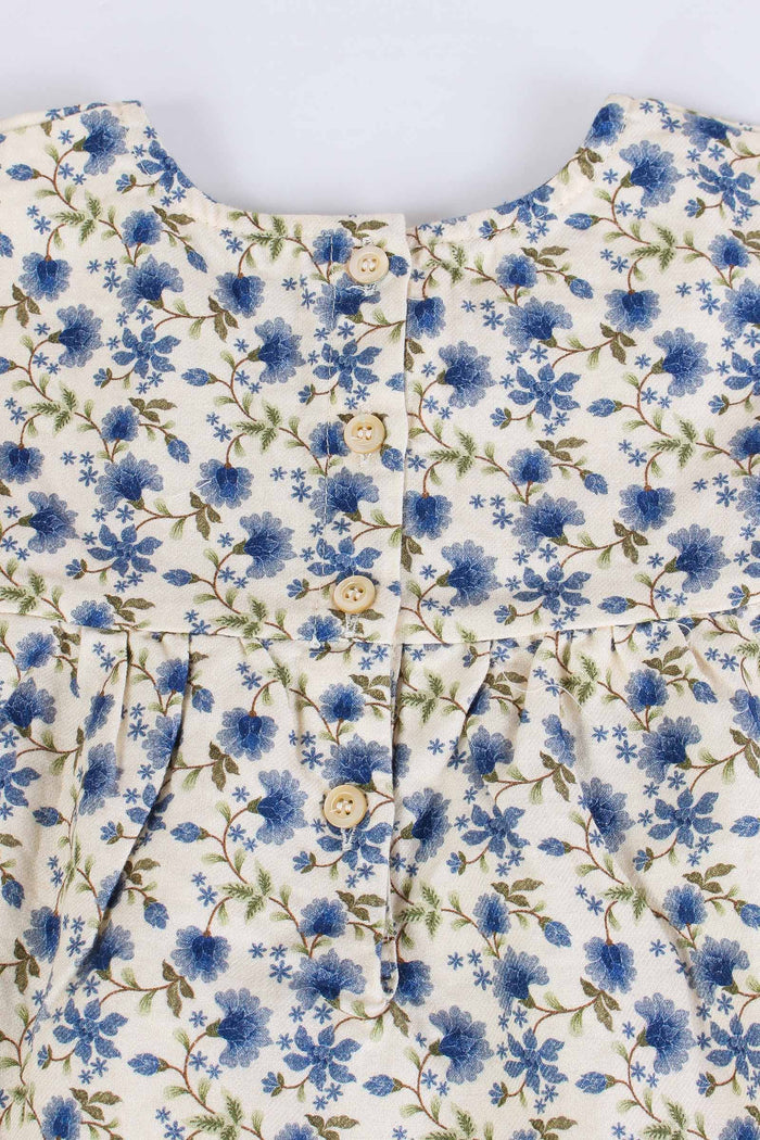 Camicia Micro Fantasia Fiore Blue-4