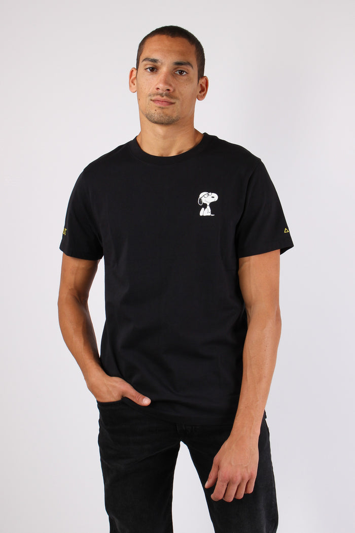 T-shirt Logo Laterale Nero-5