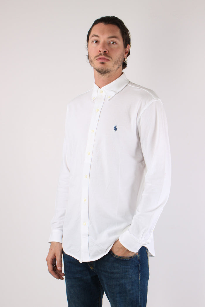 Camicia Twill Cotone Leggero White-3