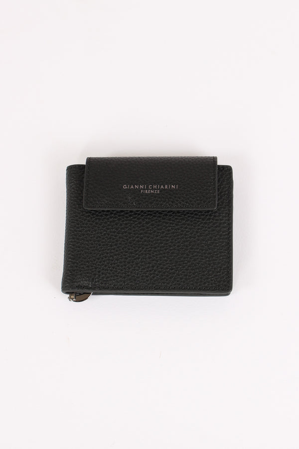 Portafoglio Pelle Martellata Nero-2
