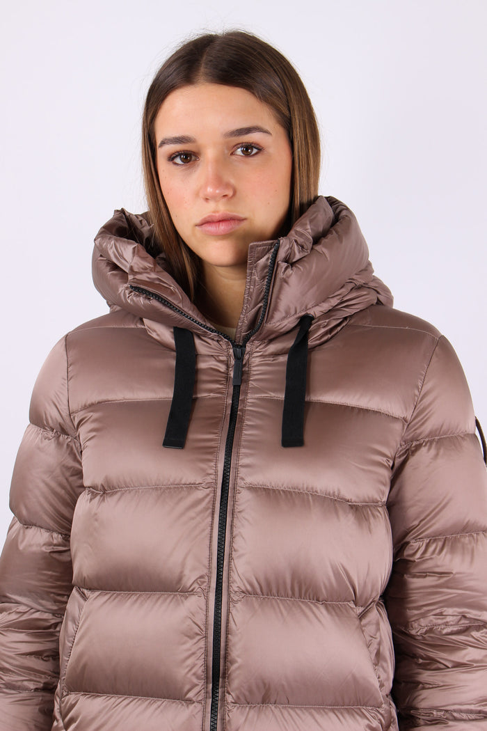Piumino Nylon Cangiante Taupe-6