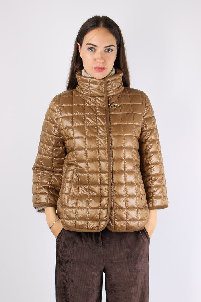 Cappa Nylon Velluto Cammello-5