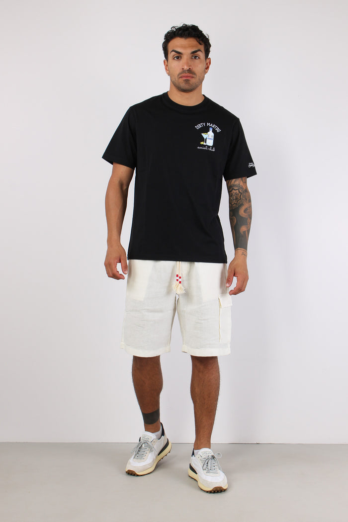 T-shirt Scritta Ricami Martini-2
