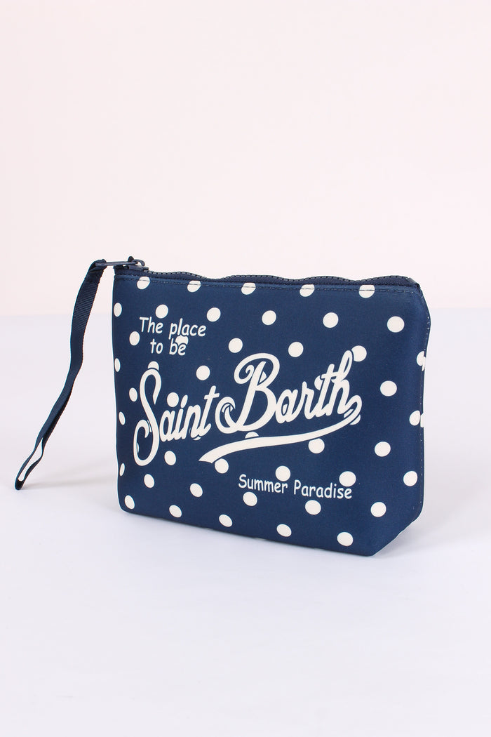 Aline Pochette Pois Blu/bianco-4