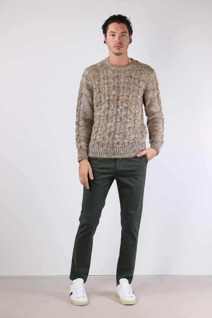 Pantalone Chino Slim Olive Green-3