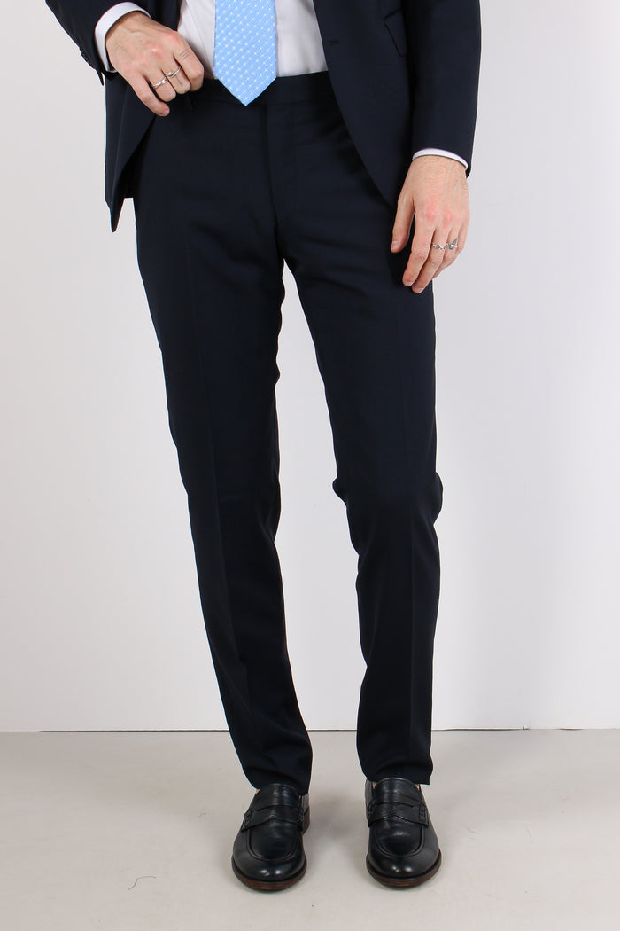 Abito 100% Lana Vergine Blu Navy-6