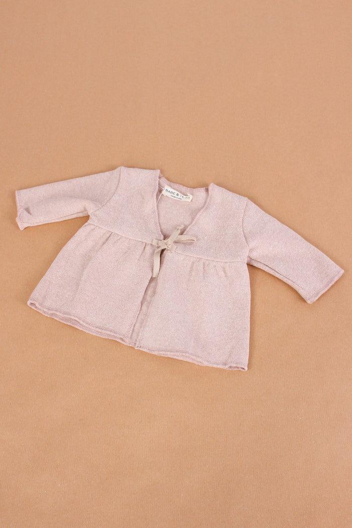 Cardigan Laccio Caldo Cotone Soft Rose-4