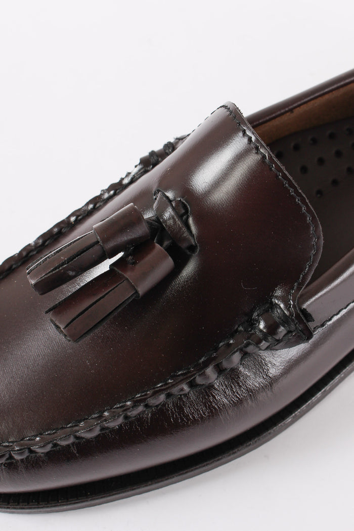 Mocassino Pelle Frange Brown Burgundy-7