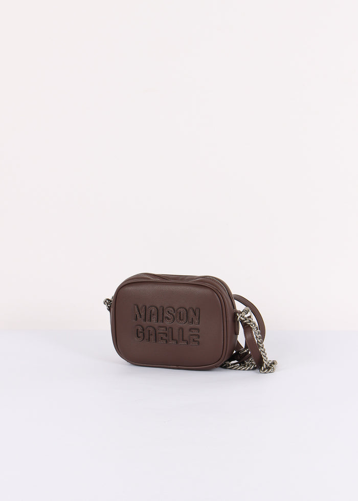 Camera Bag Maxi Logo Rilievo Moro-2