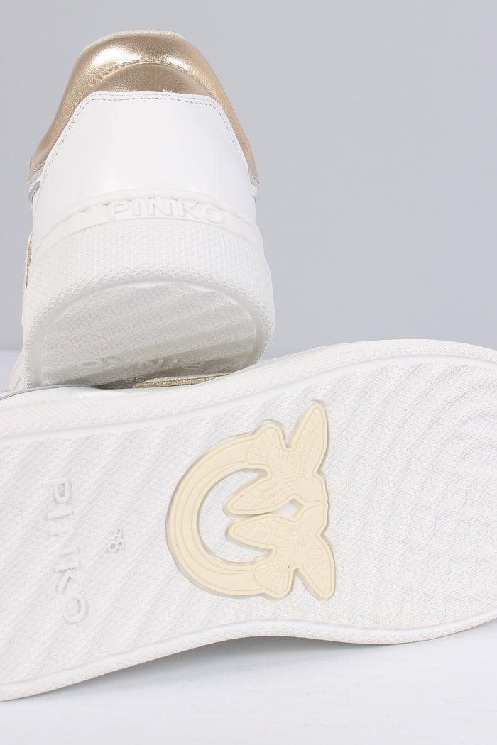 Mandy 01 Sneaker Pelle Logo White/light Gold-7