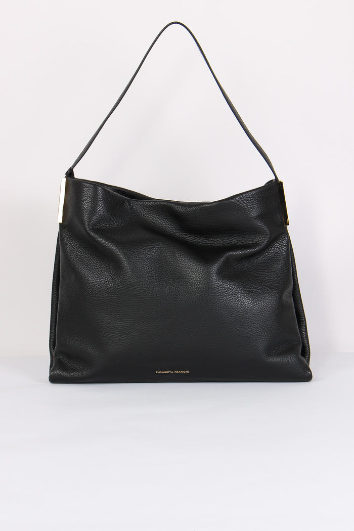 Borsa Pelle Piegata Nero