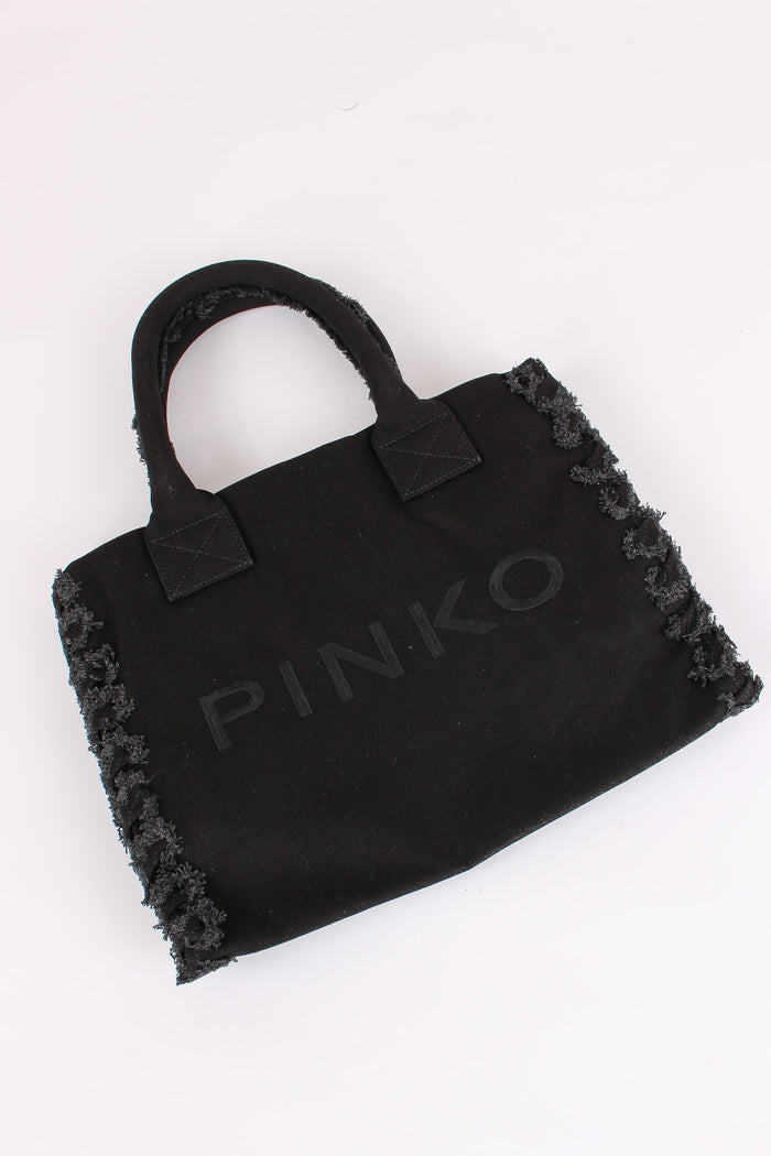 Shopping Beach Canvas Nero-4
