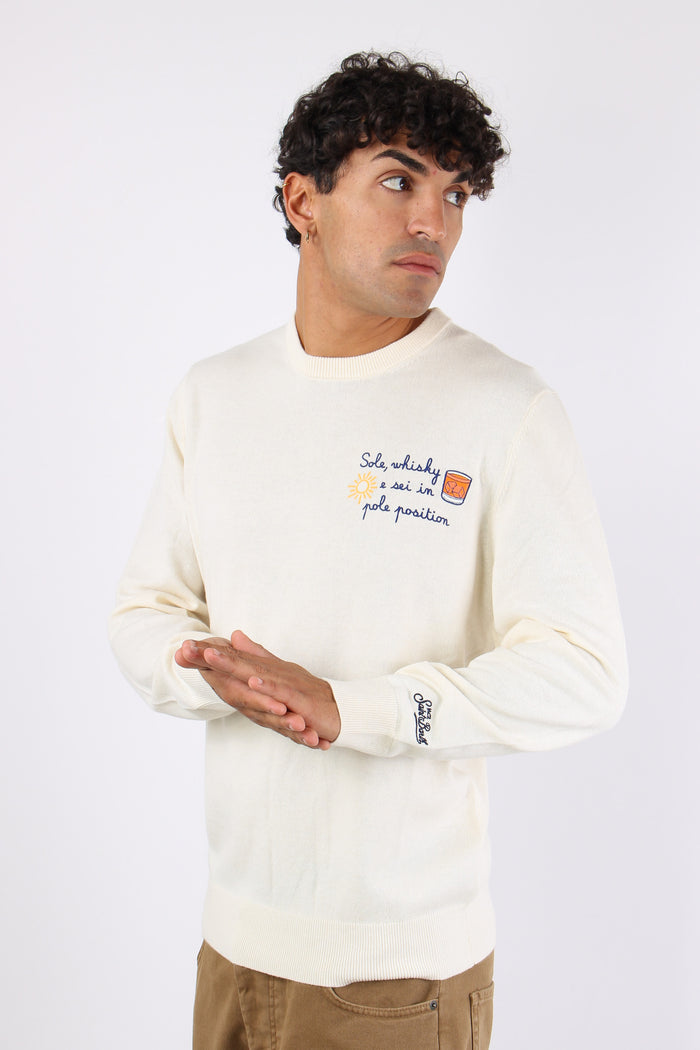 Girocollo Sole Pole Position Bianco-4