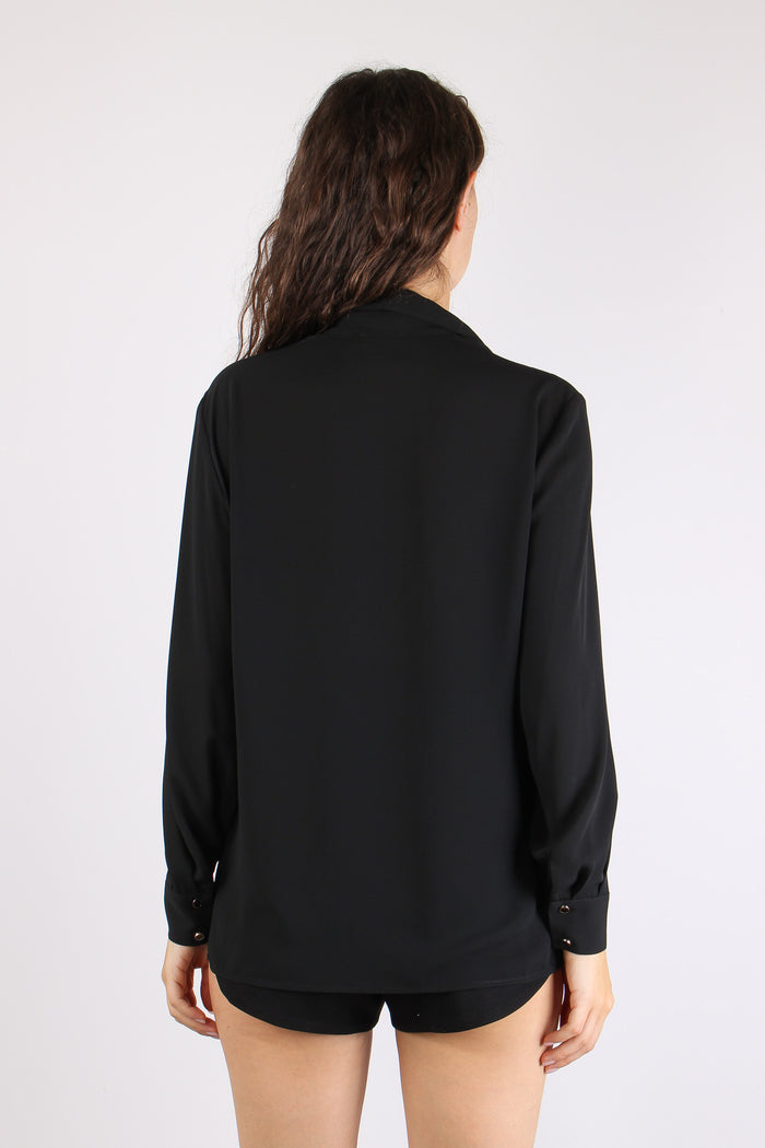 Camicia Viscosa Taschine Black-4