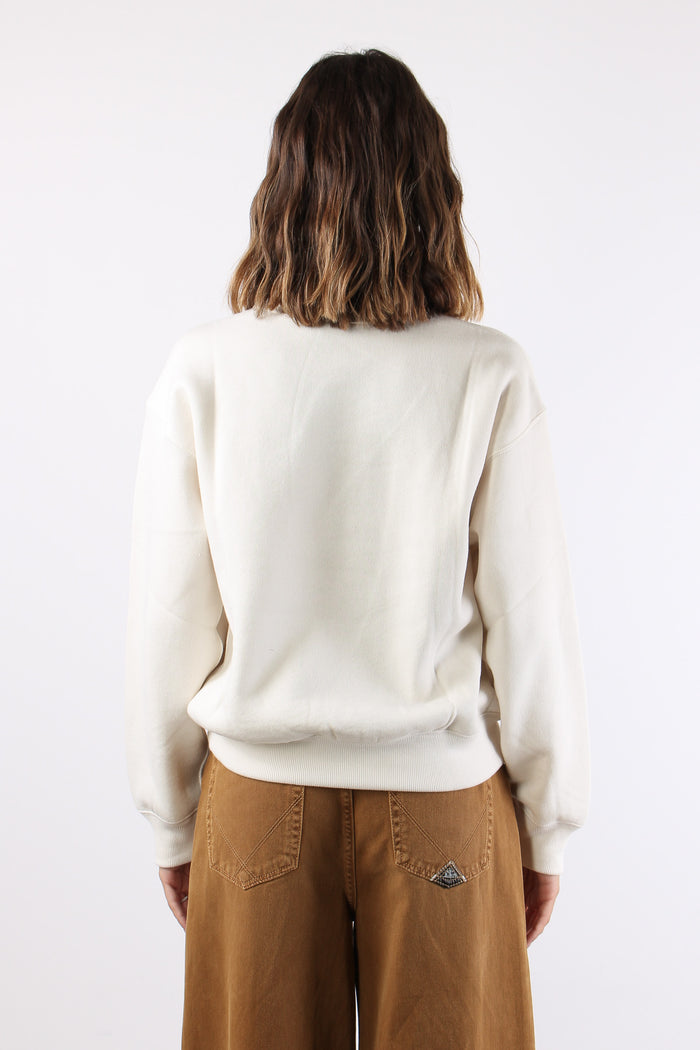 Felpa Stampa Orso Antique Cream-3