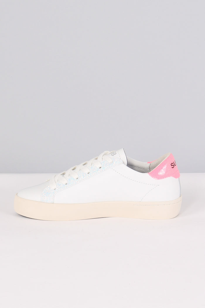 Sneaker Katy Leather Bianco/fuxia-4