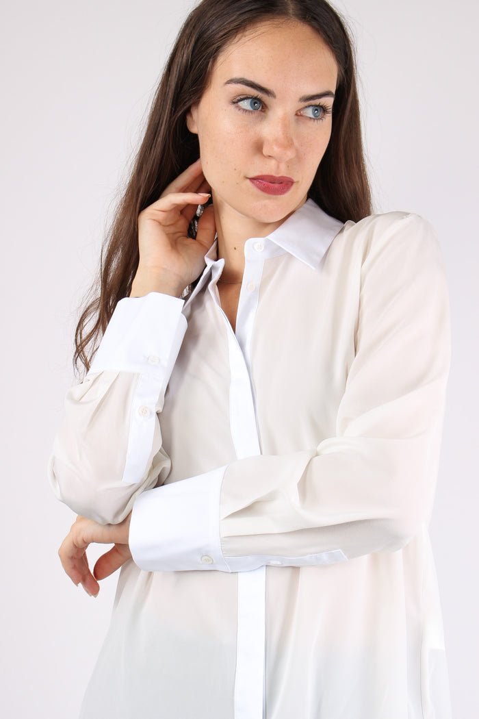 Camicia Polsino Alto Bianco-8