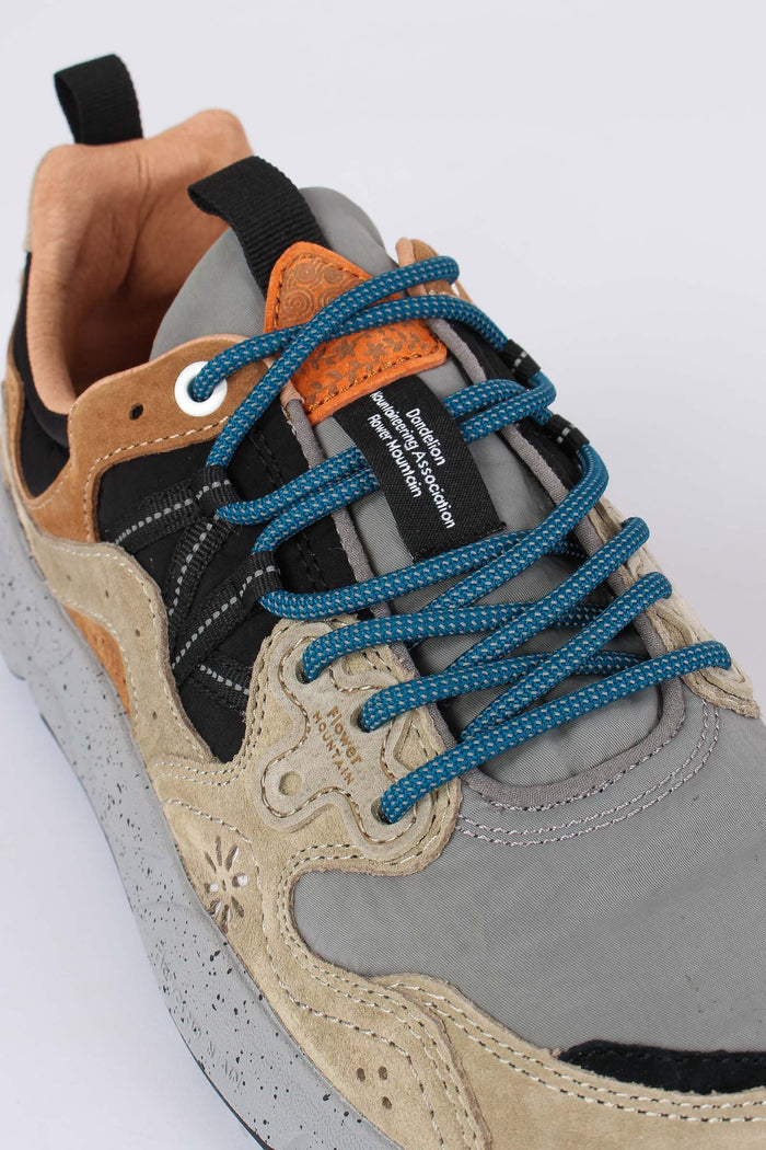 Sneakers Yamano 3 Suede/nylon Dark Beige/grey-4