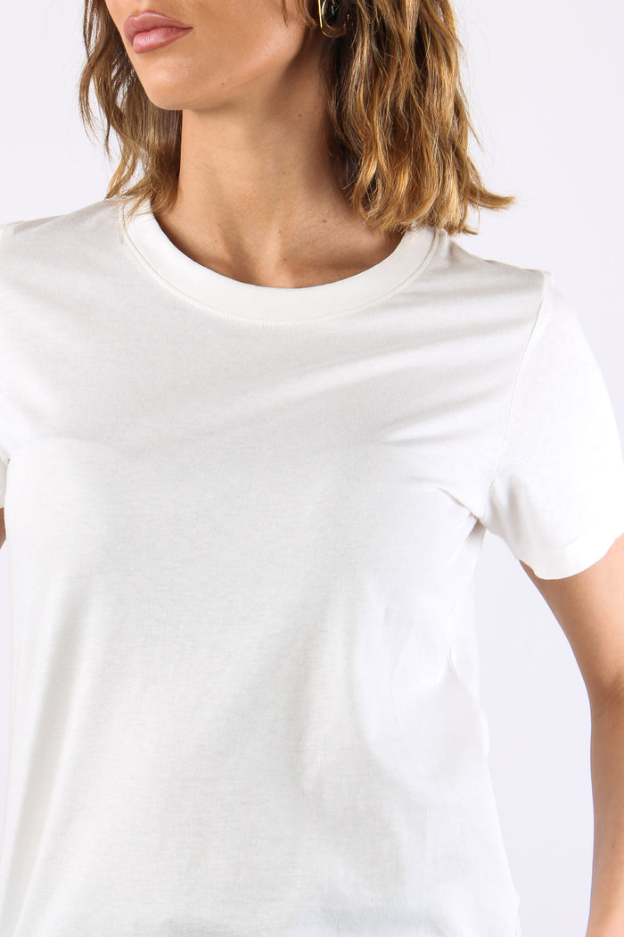 T-shirt M/m Cotone Bianco-6