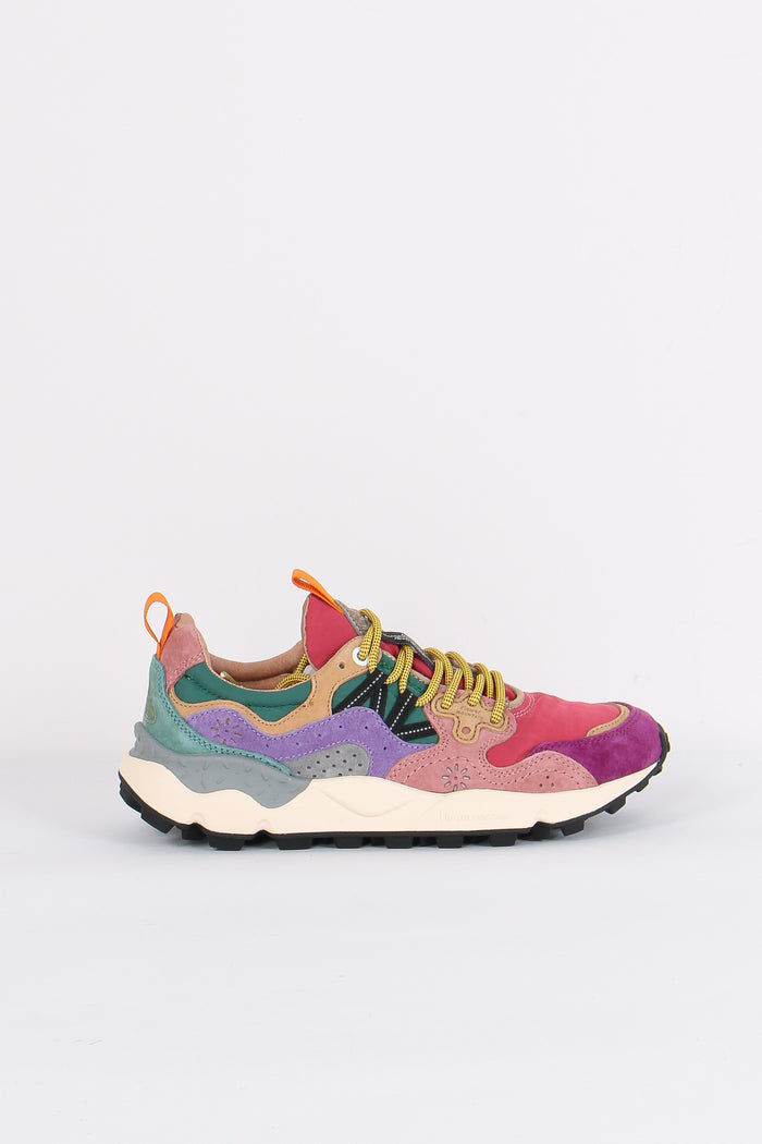 Sneakers Yamano Suede Nylon Burgundy/fucsia