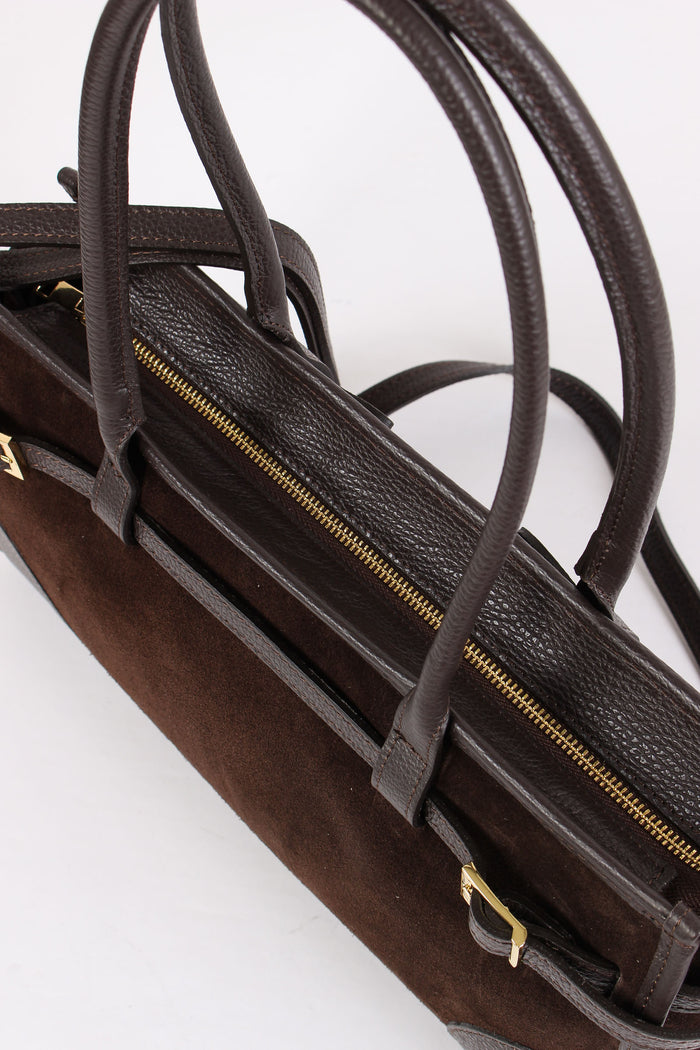 Shopping Orizontale Camoscio Moro-4