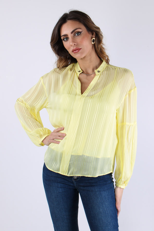 Casacca Ml Effetto Rigato Lemon Juice