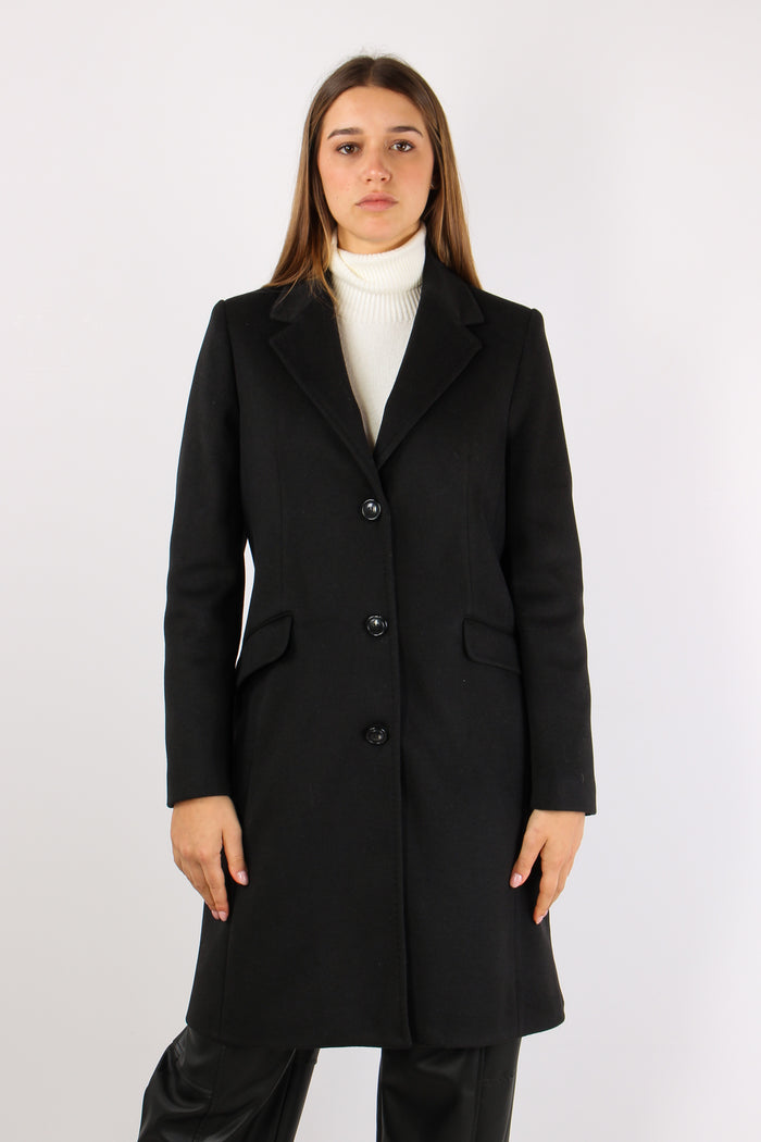 Cappotto New York Collo Lancia Nero-3