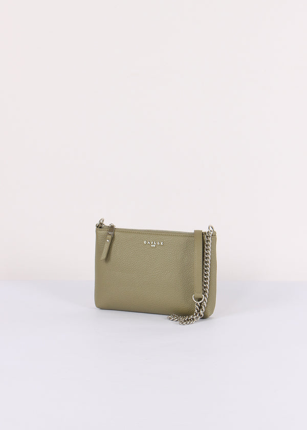 Mini Pochette Tracolla Bottalata Verde Bosco