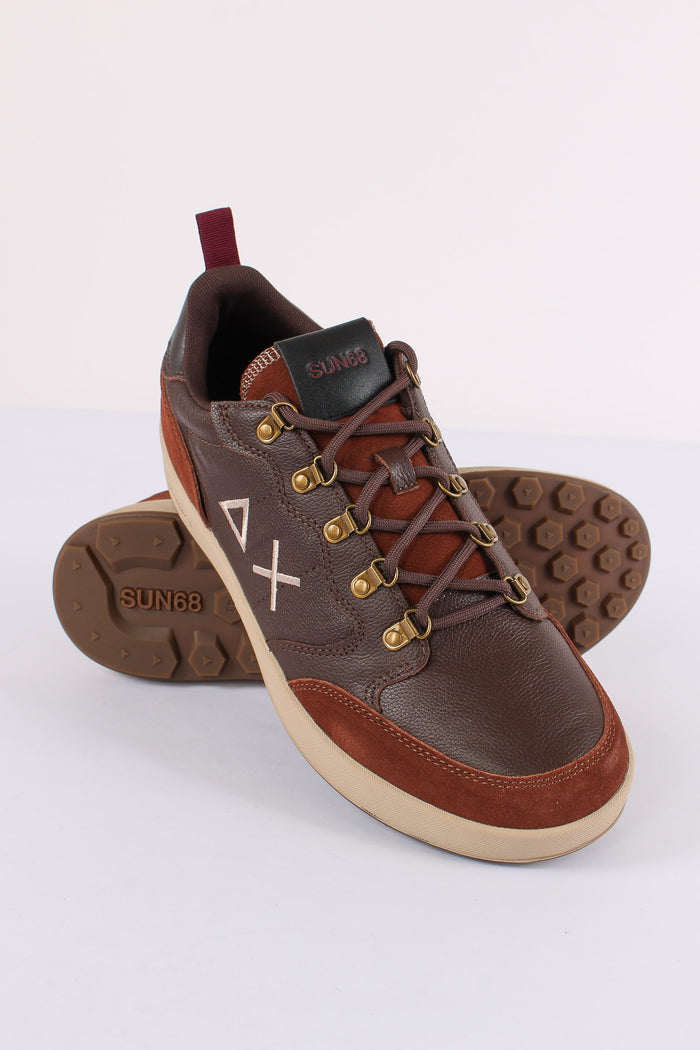 Sneakers Genius Leather Marrone-5